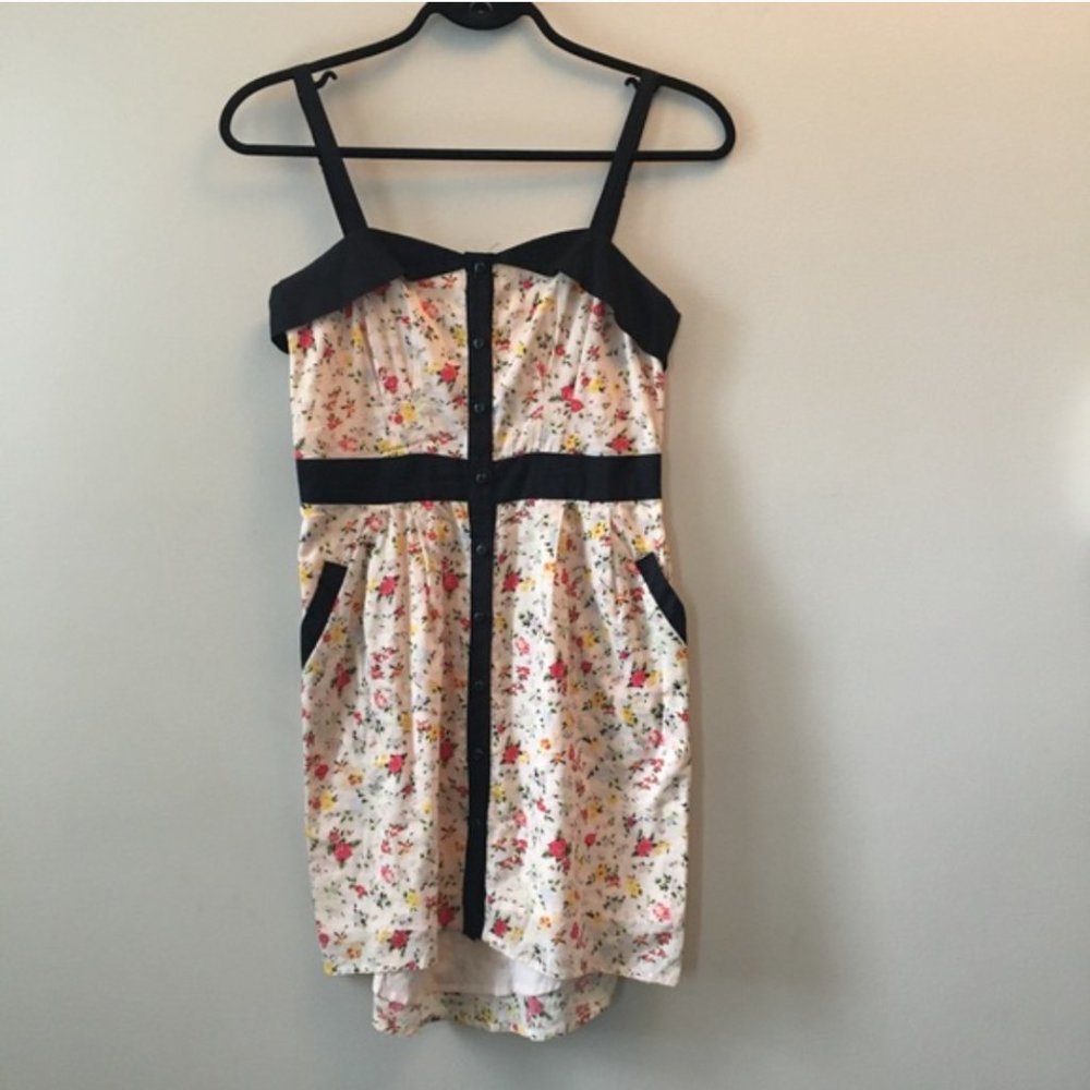 BCBGeneration Floral Button Up Dress